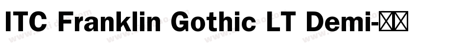 ITC Franklin Gothic LT Demi字体转换